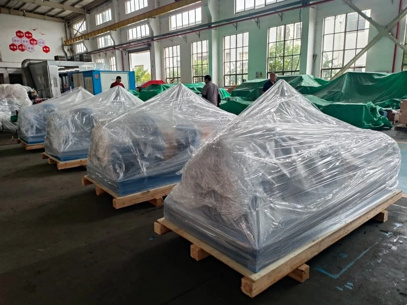 Sewage reverse osmosis high pressure pumps protected before export shipment Sewage reverse osmosis high pressure pumps protected before export shipment