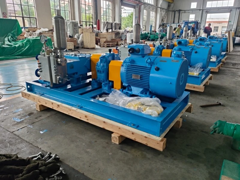 Six RO high pressure pump units prepared for delivery to Indonesia Six RO high pressure pump units prepared for delivery to Indonesia